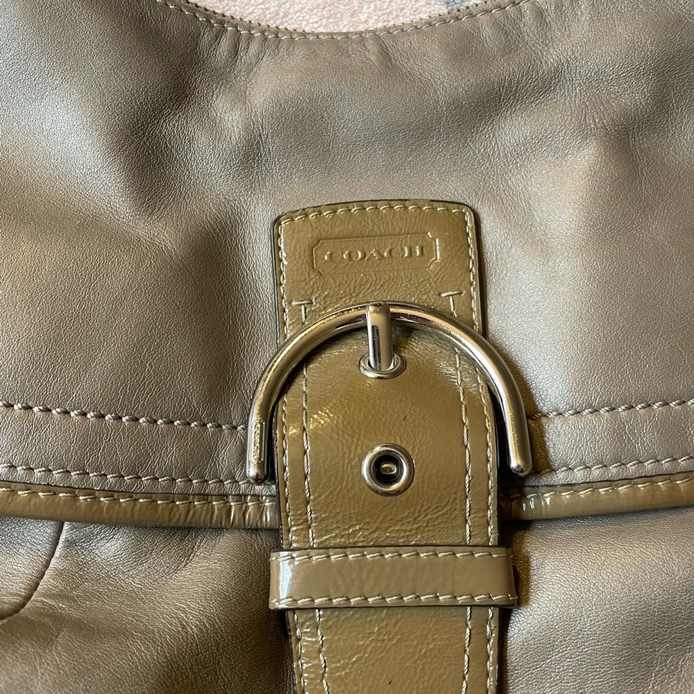 Vintage Coach Leather Handbag with Dust Bag - Picture 7 of 11